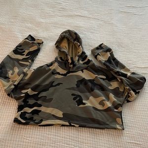 Cropped top sweatshirt